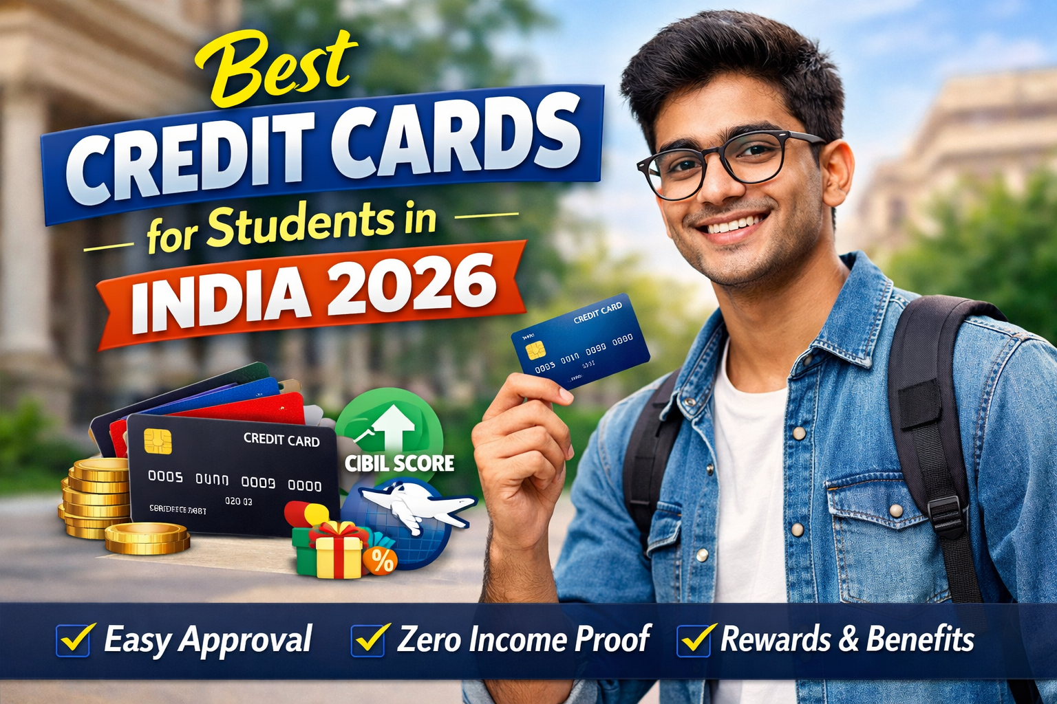 Best credit cards for students in India 2026